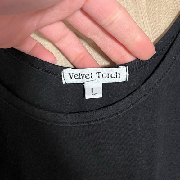 "Velvet Torch" dress - black and gold - Picture 3 of 4